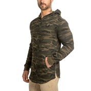 Hugo Prescott | Camouflage Hoodie With Zip Pocket Detail