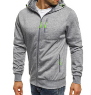 Edward Pritchard | Cotton Hoodie With Neon Zip Detail