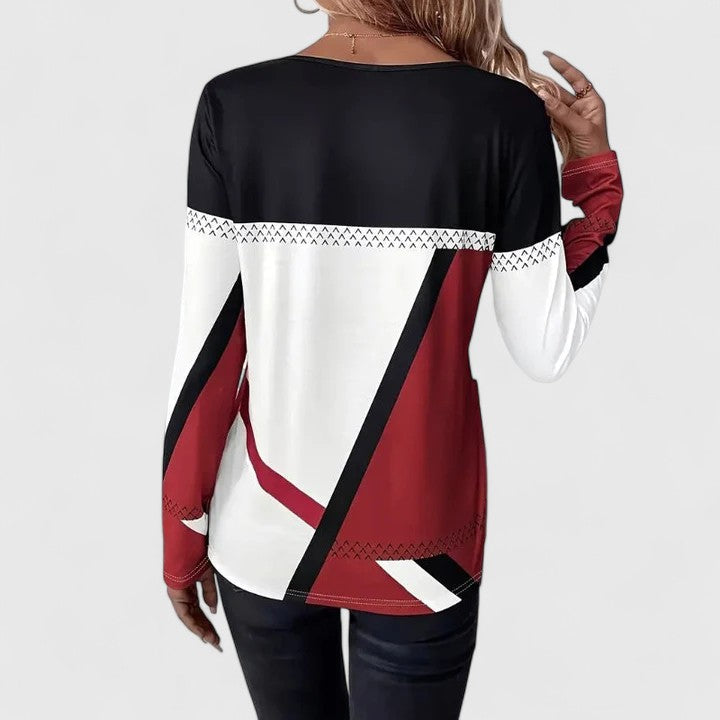 Alice Kingsley | Pull avec empiècements contrastants à motifs color-block