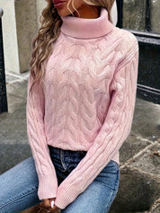 Fenella Sutherland | Cozy Cable-Knit Turtleneck Sweater