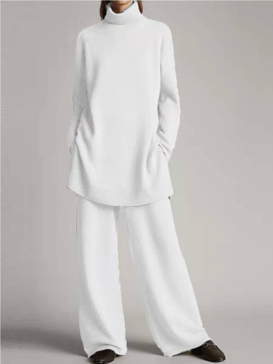 Matilda Sinclair | Ribbed Turtleneck Knit Co-Ord Set