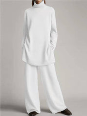 Matilda Sinclair | Ribbed Turtleneck Knit Co-Ord Set