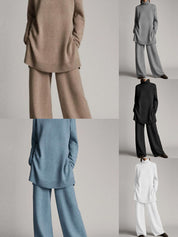 Matilda Sinclair | Ribbed Turtleneck Knit Co-Ord Set