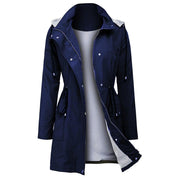 Arabella Scott | Imperméable coupe-vent à capuche avec taille à cordon de serrage