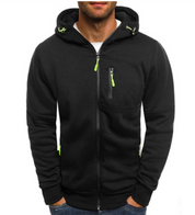 Edward Pritchard | Cotton Hoodie With Neon Zip Detail