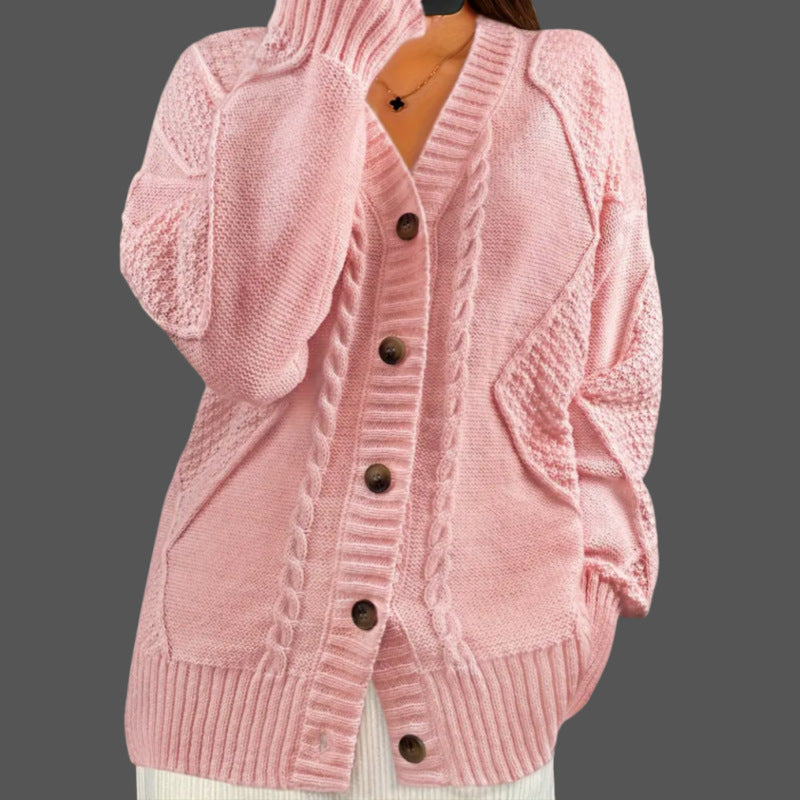 Imogen Wright | Cable-Knit Button Cardigan