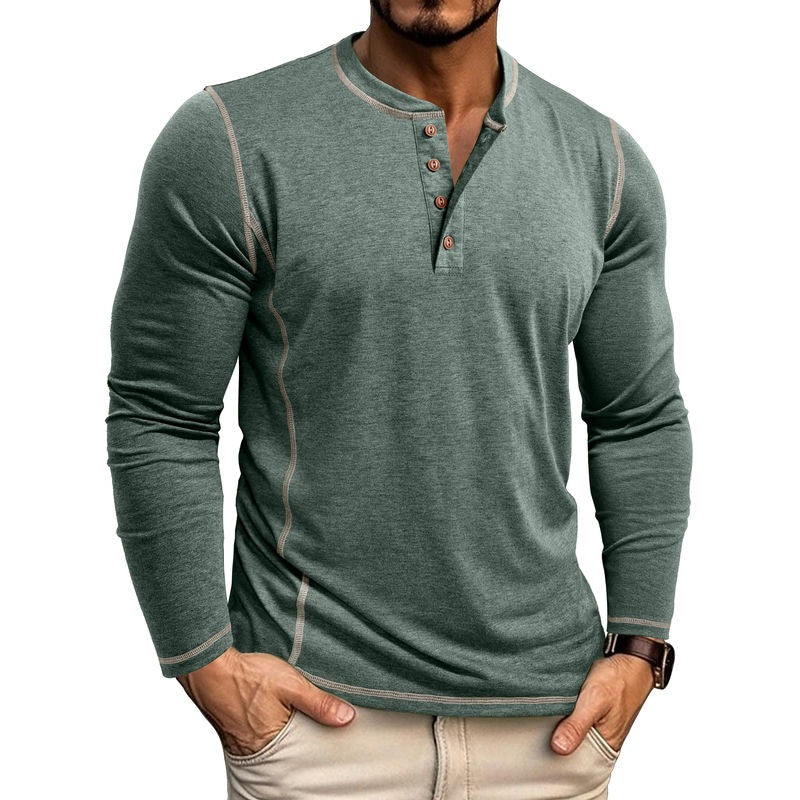 Nathaniel Brookfield | Henley Shirt With Button Placket