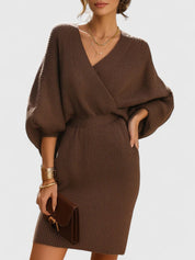 Robe pull-over portefeuille Millicent Hawthorne avec manches évêque
