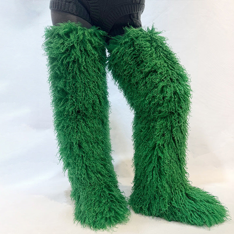 Poppy Hill | Bottes cuissardes en fausse fourrure