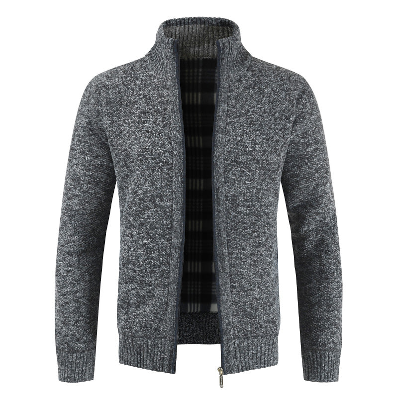 Clive Bannister | Fleece-Lined Zip Sweater With Stand Collar
