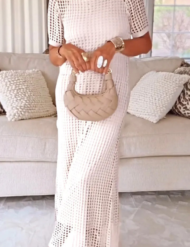 Tabitha Green | Crochet Knit Maxi Dress
