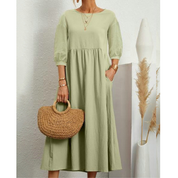 Grace Fairchild | Puff Sleeve Midi Dress