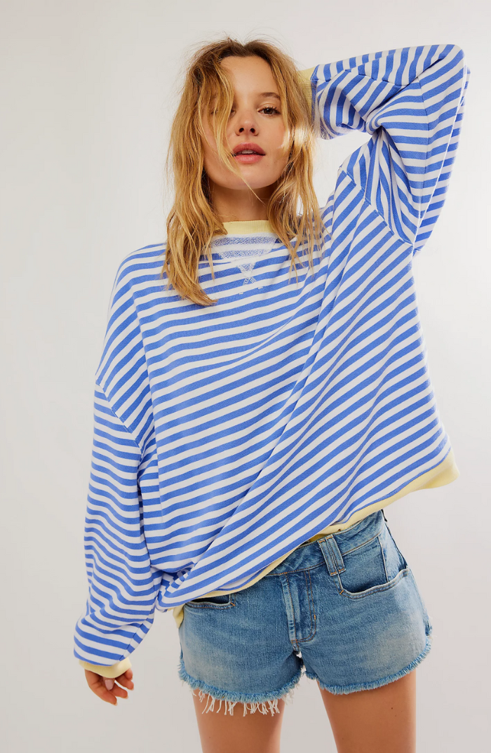 Josephine Jones | Sweter w paski z okrągłym dekoltem