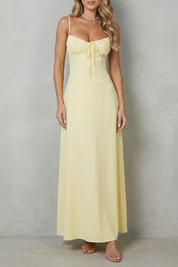 Cecily Hawthorne | Selena Soft Corset Charm Sleeveless Maxi Dress