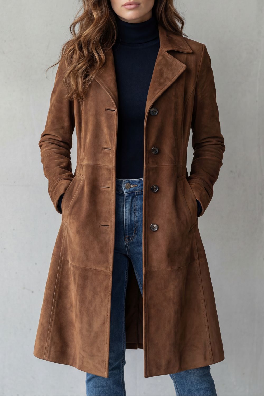 Georgina Caldwell | Vintage Suede Finish Longline Coat