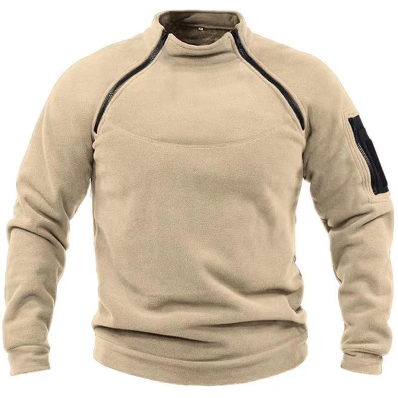 Lucas Pemberley | Stand Collar Fleece Pullover Sweater