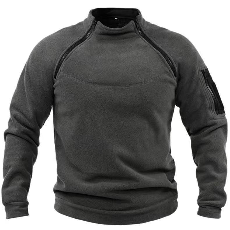 Lucas Pemberley | Stand Collar Fleece Pullover Sweater