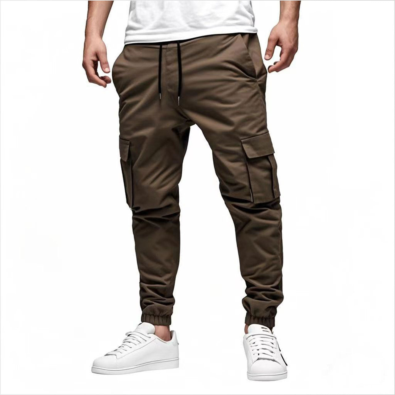 Edward Whitby | Bawełniane spodnie cargo typu jogger