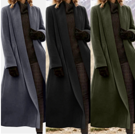 Beatrice Wood | Long Wool Blend Coat