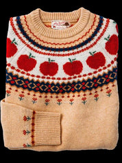 Sylvia Ashdown | Pull en maille jacquard Fair Isle pomme