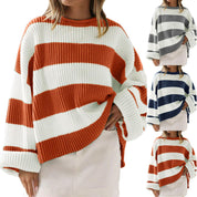 Sophie Lewis | Striped Batwing Sleeve Knit Sweater