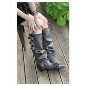 Olivia Smith | Bottes souples montantes de style western à boucle