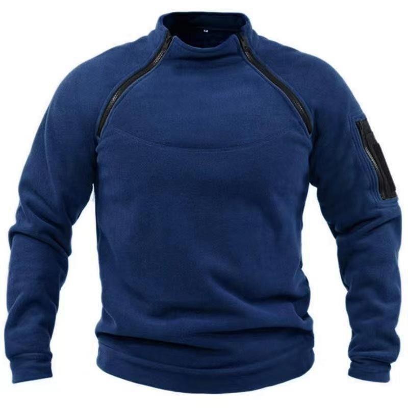 Lucas Pemberley | Stand Collar Fleece Pullover Sweater