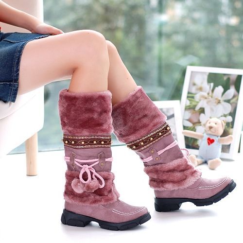 Olivia Taylor | Fur-Trim Snow Boots