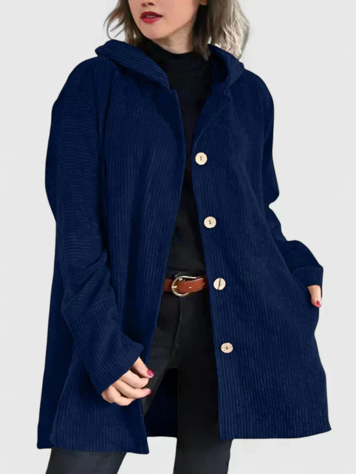 Veste à capuche en velours côtelé Marigold Fenton