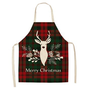 Tablier de Noël rouge à carreaux buffalo Merry Hearth pour femmes