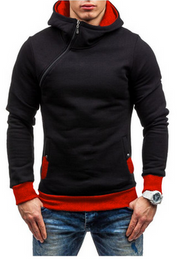 Percy Duffield | Oblique Zip Hoodie For Men