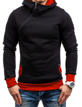 Percy Duffield | Oblique Zip Hoodie For Men