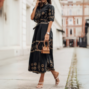 Harper Winsley | Floral Fit & Flare Midi Dress