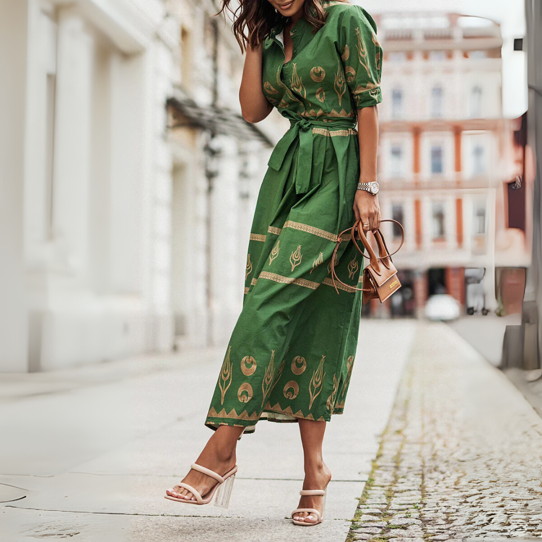 Harper Winsley | Floral Fit & Flare Midi Dress