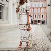 Harper Winsley | Floral Fit & Flare Midi Dress