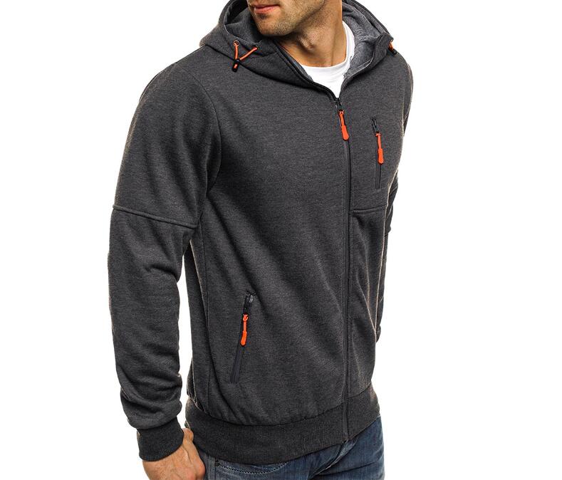 Edward Pritchard | Cotton Hoodie With Neon Zip Detail