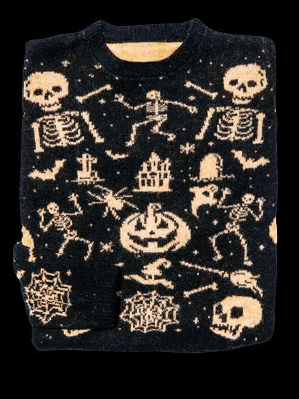 Sylvia Ashdown | Pull en maille jacquard Fair Isle pomme