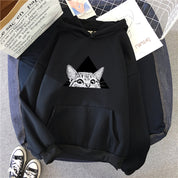 Florence Sedgwick | Cat Print Oversized Hoodie