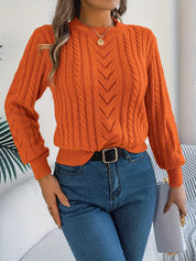 Eleanor Davies | Cable-Knit Textured Sweater