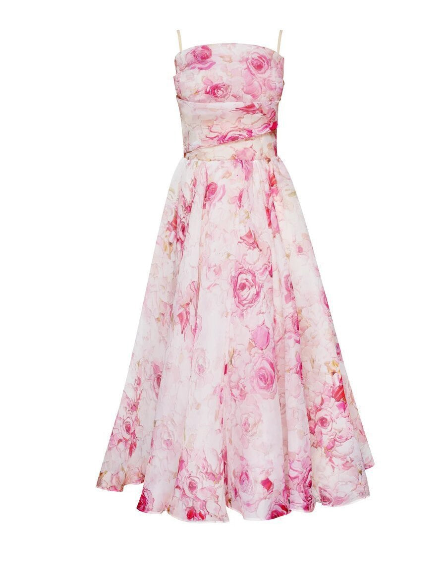 Arabella Turner | Floral Print Midi Swing Dress