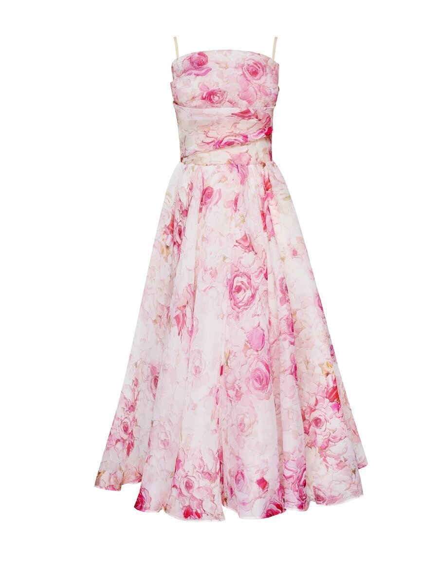 Arabella Turner | Floral Print Midi Swing Dress
