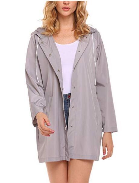 Florence Hughes | Hooded Raincoat in Classic Black