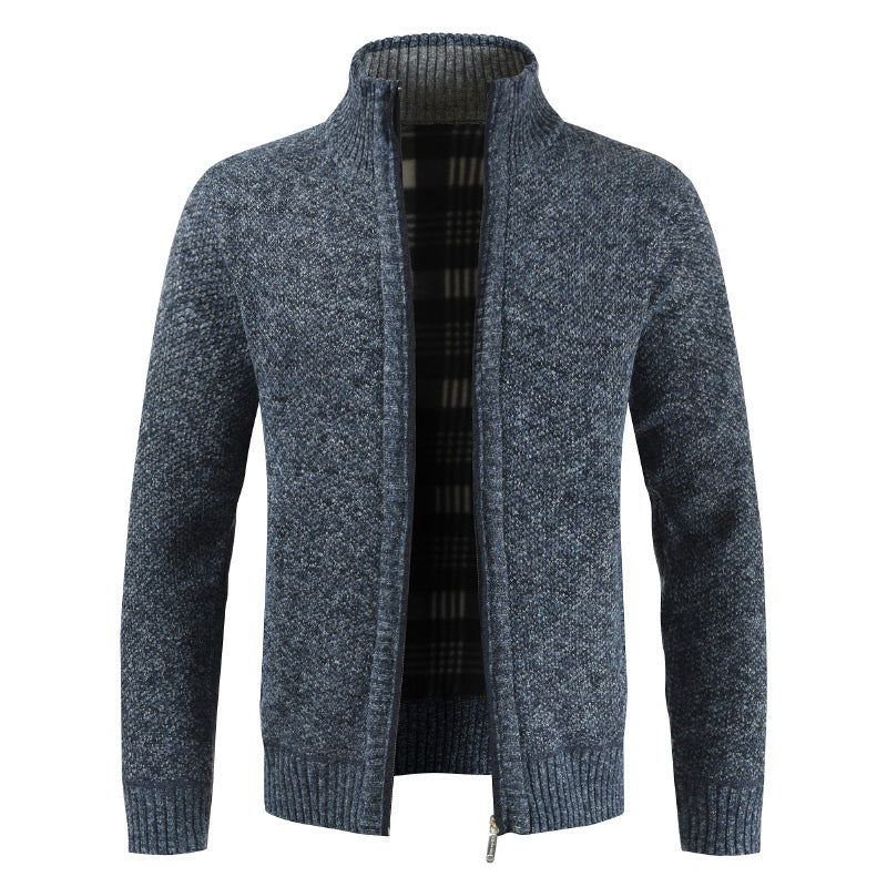 Clive Bannister | Fleece-Lined Zip Sweater With Stand Collar