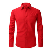 Sebastian Laurent | Chemise habillée classique pour homme | Essentiel Blanc ajusté