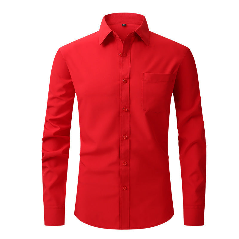 Sebastian Laurent | Chemise habillée classique pour homme | Essentiel Blanc ajusté