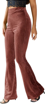 Isla Thompson | Ribbed Velvet Flare Trousers