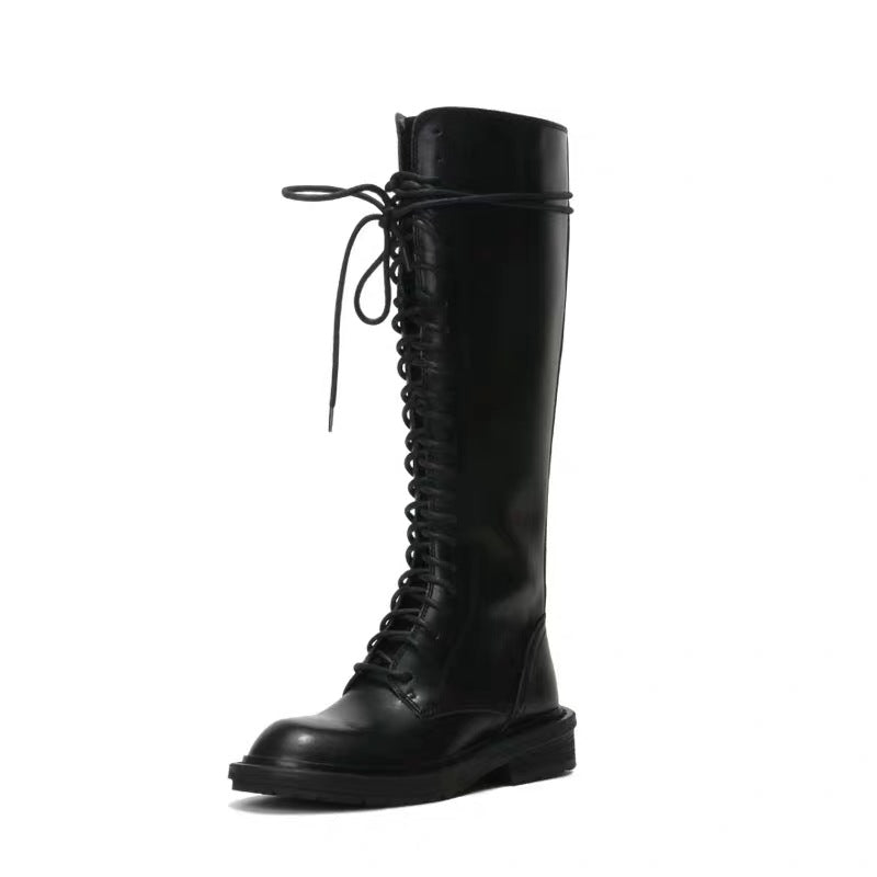 Tabitha Lewis | Bottes montantes en cuir à lacets