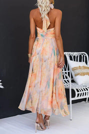 Faye West | Elegant Watercolour Maxi Dress
