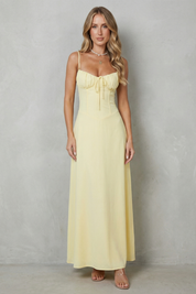 Cecily Hawthorne | Selena Soft Corset Charm Sleeveless Maxi Dress