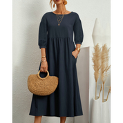 Grace Fairchild | Puff Sleeve Midi Dress